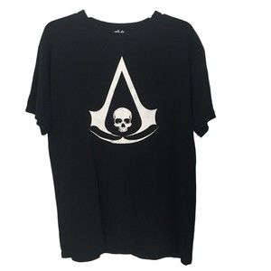 Assassins Creed IV Black Flag T Shirt Mens Large Cotton Game Pirates PROMO Tee
